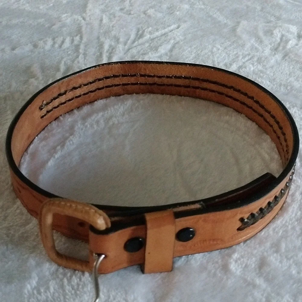 Leather belt